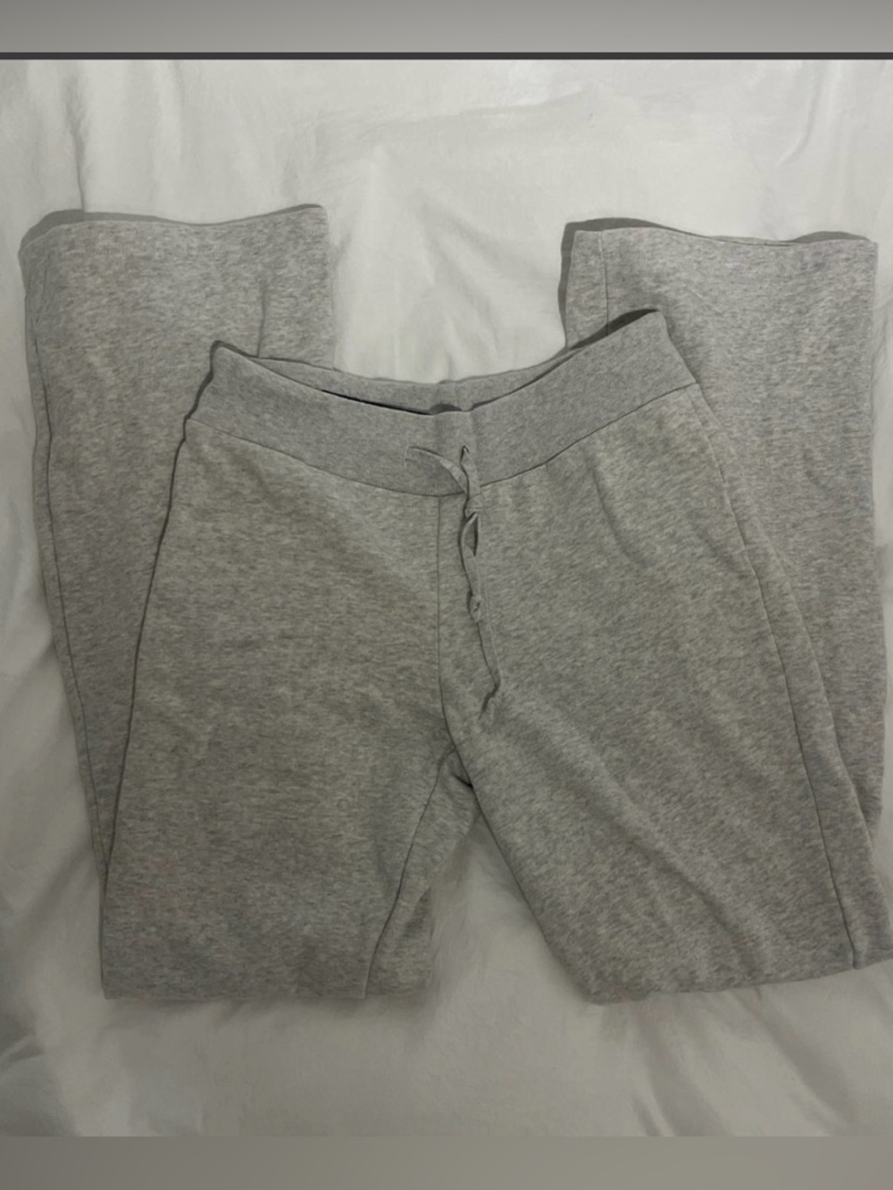 Brandy Melville Light Heather Gray Flare Sweatpants